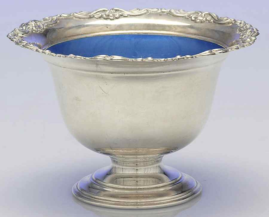 1020 (Sterling, Hollowware) Enamel Mayonniase Bowl by Towle Silver-1