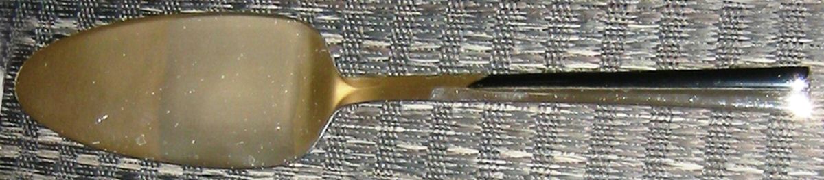 Duet (Black Accent) Pie Server with Stainless Blade by Towle Silver-1