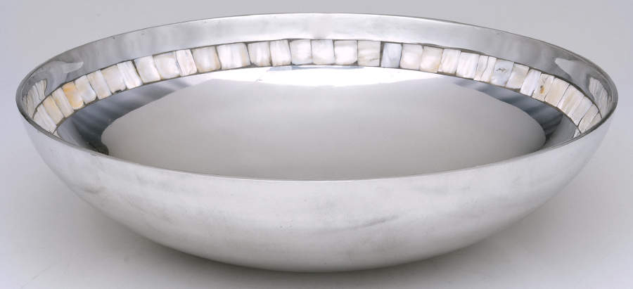 Mother of Pearl (Aluminum, Hollowware) 13" Centerpiece Bowl by Towle Silver-1