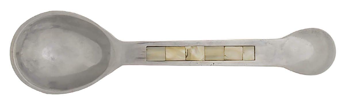 Mother of Pearl (Aluminum, Hollowware) Solid Salad Serving Spoon by Towle Silver-1
