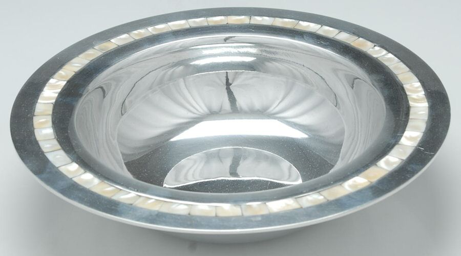 Mother of Pearl (Aluminum, Hollowware) 12" Round Bowl by Towle Silver-1