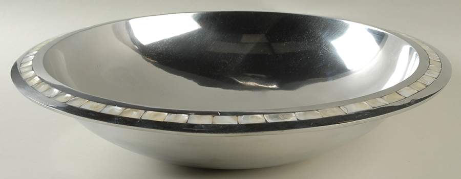 Mother of Pearl (Aluminum, Hollowware) 15" Round Bowl by Towle Silver-1