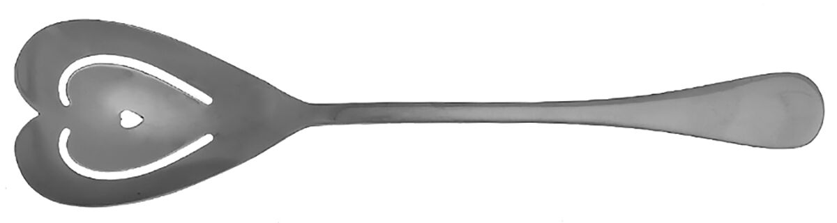 Irresistible Heart (Stainless) Solid Salad Serving Fork by Towle Silver-1