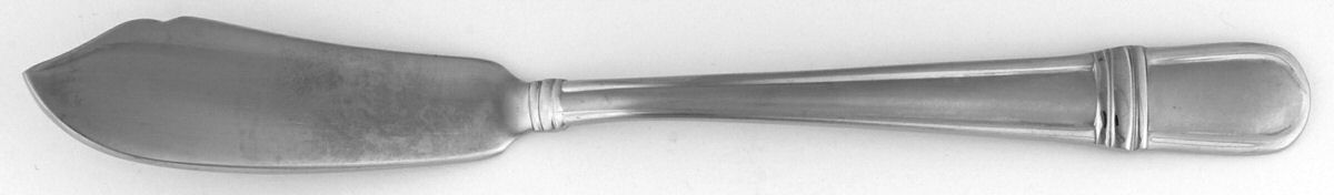 Ariel-Frosted (Stainless) Flat Handle Master Butter Knife by Towle Silver-1