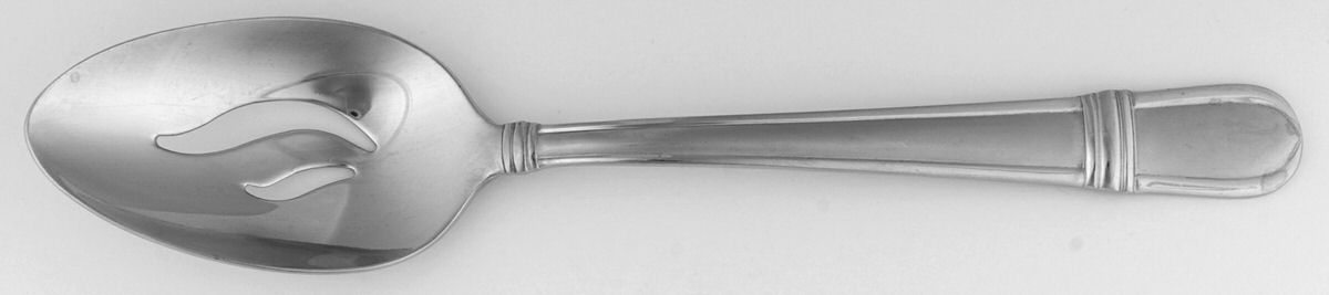 Ariel-Frosted (Stainless) Pierced Tablespoon (Serving Spoon) by Towle Silver-1