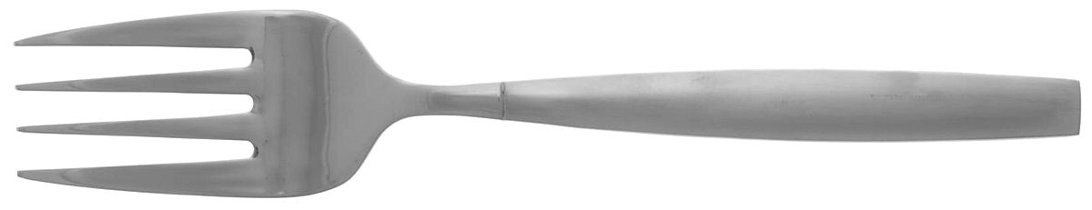 Gia (Stainless) Medium Solid Cold Meat Serving Fork by Towle Silver-1