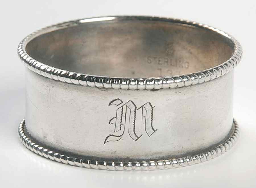 131 (Sterling, Hollowware) Sterling Napkin Ring by Towle Silver-1
