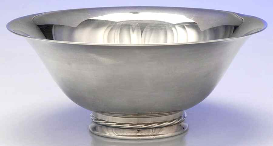 Silver Flutes (Silverplate, Hollowware) 9" Round Bowl by Towle Silver-1