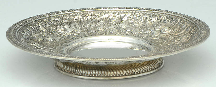 Repousse (Sterling, Hollowware) Sterling Footed Bon Bon Bowl by Tiffany & CO SILVER-1