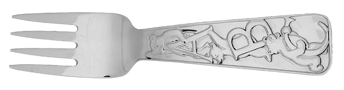 ABC Bears (Sterling) Baby Fork by Tiffany & CO SILVER-1