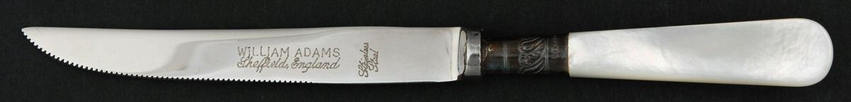 Pearl Handle 3 (Sterling) Individual Fruit Knife with Stainless Blade by Towle Silver-1