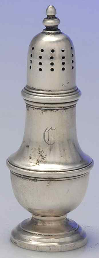 136 (Sterling, Hollowware) Salt Shaker by Thomas Long -1