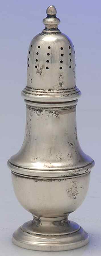 136 (Sterling, Hollowware) Pepper Shaker by Thomas Long -1