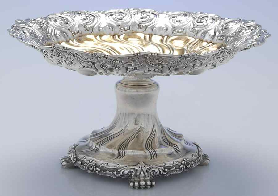 11468 (Sterling, Hollowware) 9" Round Pedestal Centerpiece by Tiffany & CO SILVER-1