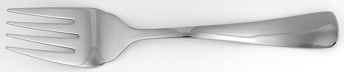 Dynasty (Stainless) Medium Solid Cold Meat Serving Fork by Towle Silver-1