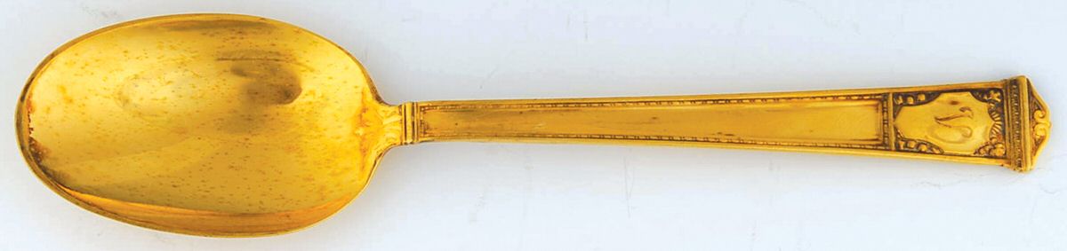 San Lorenzo Gold (Sterling, Gold Vermeil) Teaspoon by Tiffany & CO SILVER-1