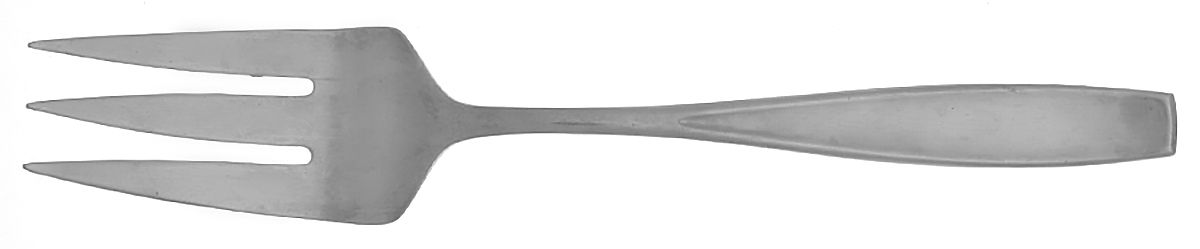 TWS482 (Stainless) Medium Solid Cold Meat Serving Fork by Towle Silver-1