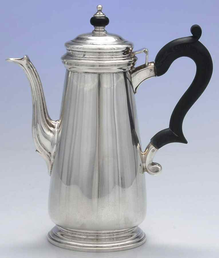 22338 (Sterling, Hollowware) Mini Coffee Pot with Black Handle by Tiffany & CO SILVER-1