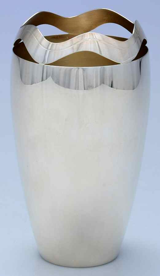 Wave (Sterling, Hollowware) 7" Vase by Tiffany & CO SILVER-1