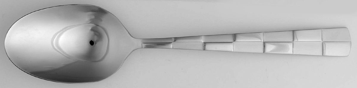 Checkered Frost (Stainless) Tablespoon (Serving Spoon) by Towle Silver-1