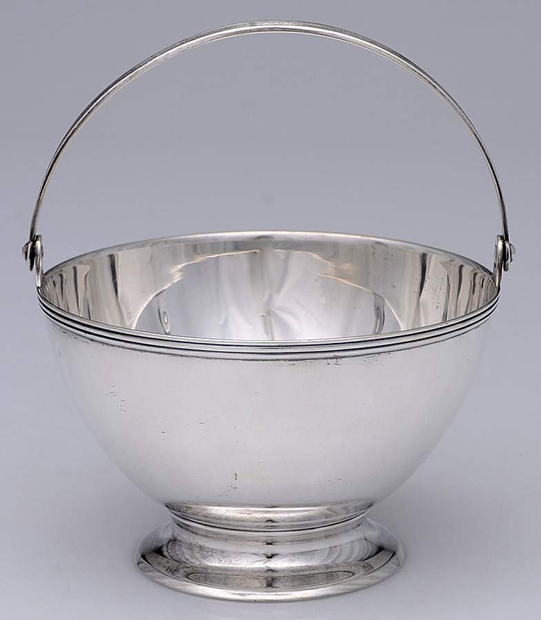 18261 (Sterling, Hollowware) Handled Open Sugar Basket by Tiffany & CO SILVER-1