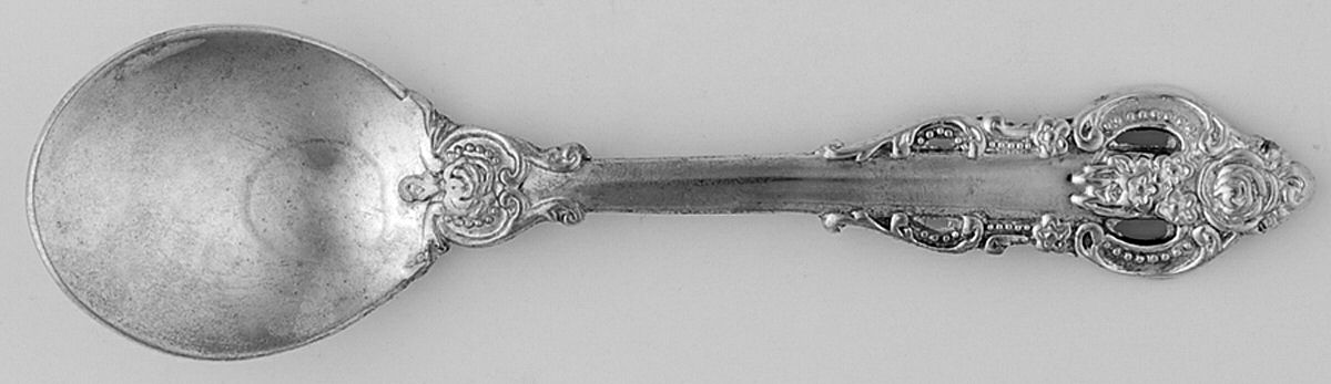 TWS503 (Silverplate) Straight Handle Baby Spoon by Towle Silver-1
