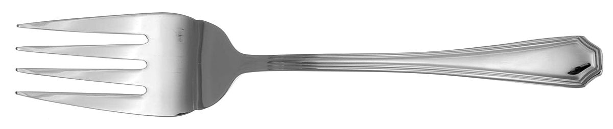Tate (Stainless) Medium Solid Cold Meat Serving Fork by Towle Silver-1
