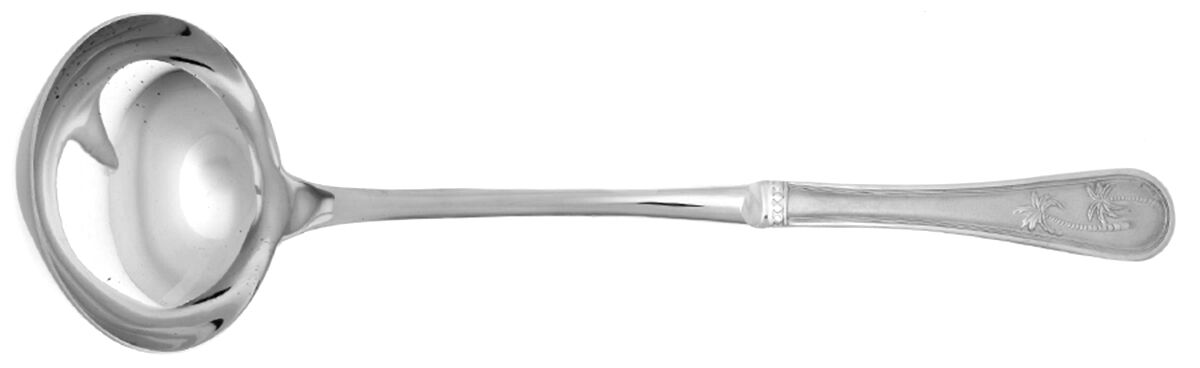 Palm Breeze (Stainless) Soup Ladle with Stainless Bowl HC by Towle Silver-1