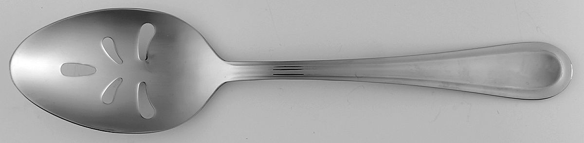 Davenport (Stainless) Pierced Tablespoon (Serving Spoon) by Towle Silver-1