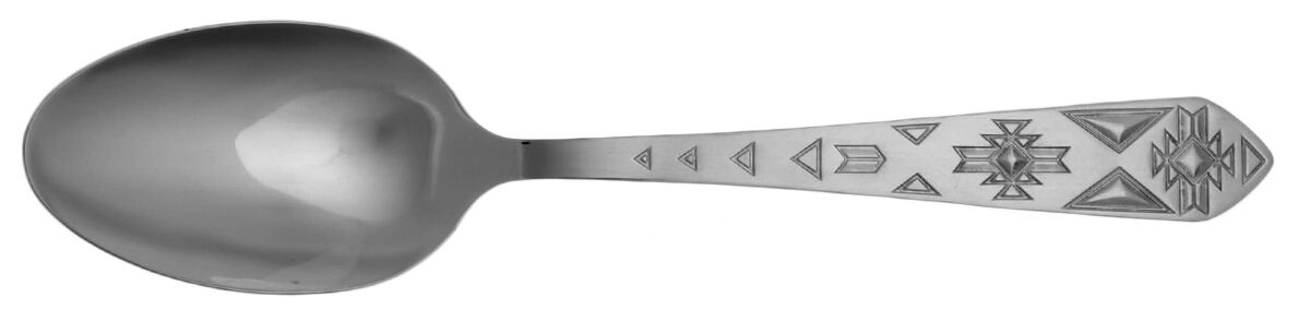 Pueblo (Stainless) Solid Serving Spoon by Towle Silver-1