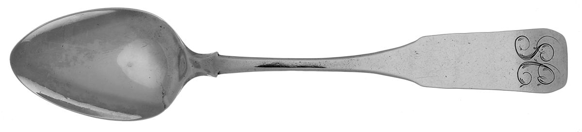 Coin Silver Flatware Five O'Clock Teaspoon by Theophilus Bradbury-1