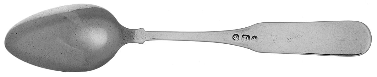 Coin Silver Flatware Five O'Clock Teaspoon by Theophilus Bradbury-2