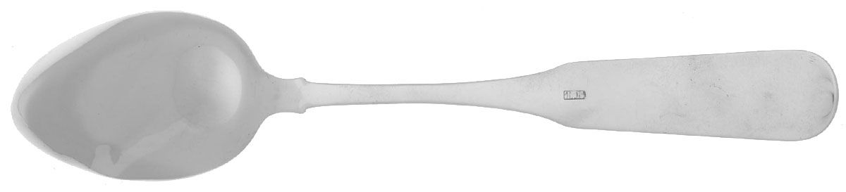 Coin Silver Flatware Tablespoon (Serving Spoon) by Thomas Fletcher-2