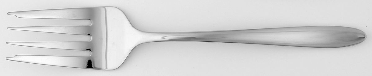 Massimo (Stainless) Medium Solid Cold Meat Serving Fork by Towle Silver-1