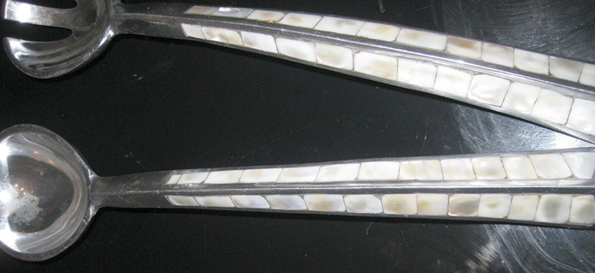 TWS520 (Stainless) (2 Pc) Solid Salad Set by Towle Silver-1