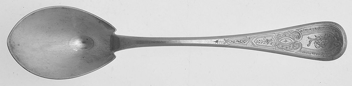 King William-Engraved (Sterling) Ice Cream Spoon Individual by Tiffany & CO SILVER-1