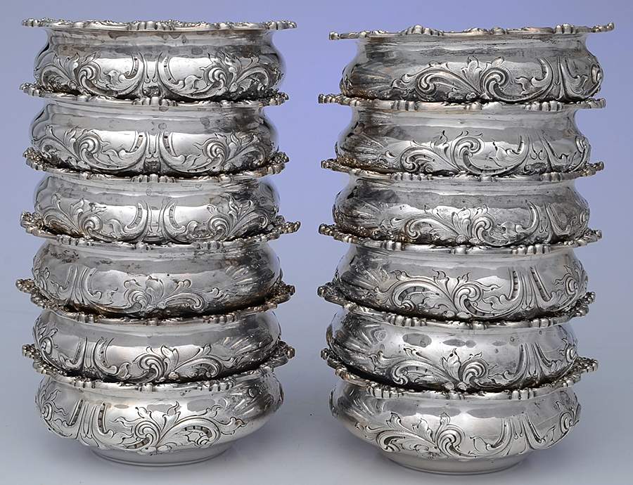 168 (Sterling, Hollowware) (Set of 12) 5" Round All Purpose Dish by Theodore B Starr-1