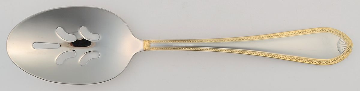 Sinclair Gold (Stainless) Pierced Tablespoon (Serving Spoon) by Towle Silver-1