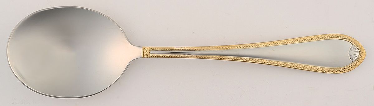 Sinclair Gold (Stainless) Sugar Spoon by Towle Silver-1