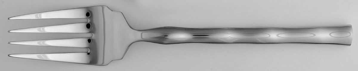 Calypso (Stainless) Large Solid Cold Meat Serving Fork by Towle Silver-1