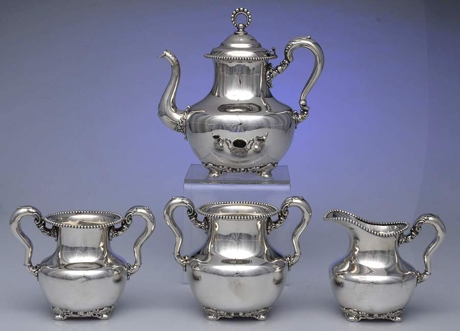 549 (Silverplate, Hollowware) 4 Piece Tea Set  (PTP, PCR, PSUO, PWB) by Toronto Silver Plate Company-1