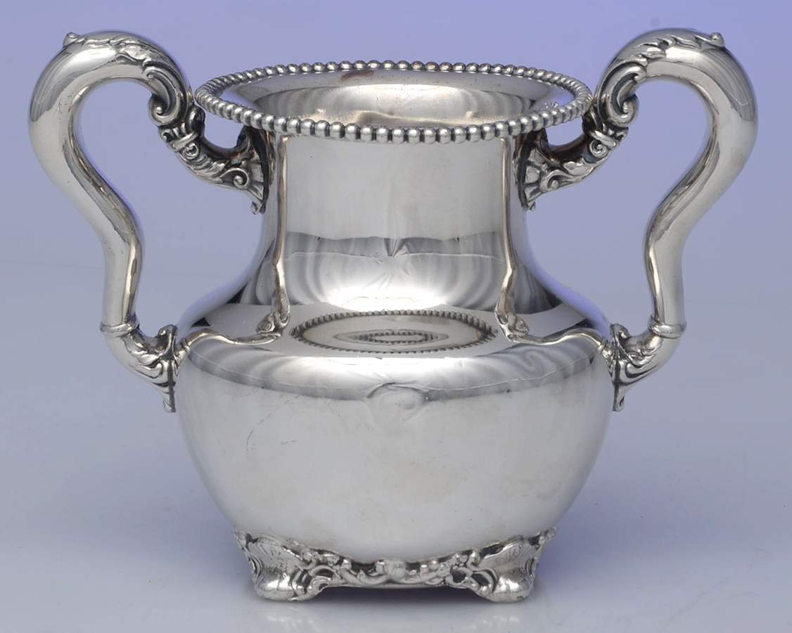 549 (Silverplate, Hollowware) Silverplate Open Sugar Bowl by Toronto Silver Plate Company-1