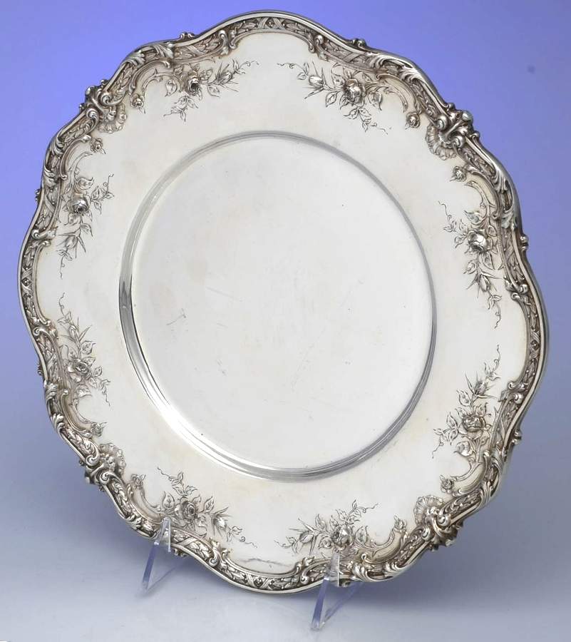 6013 (Sterling, Hollowware) 11" Dinner Plate by Theodore B Starr-1