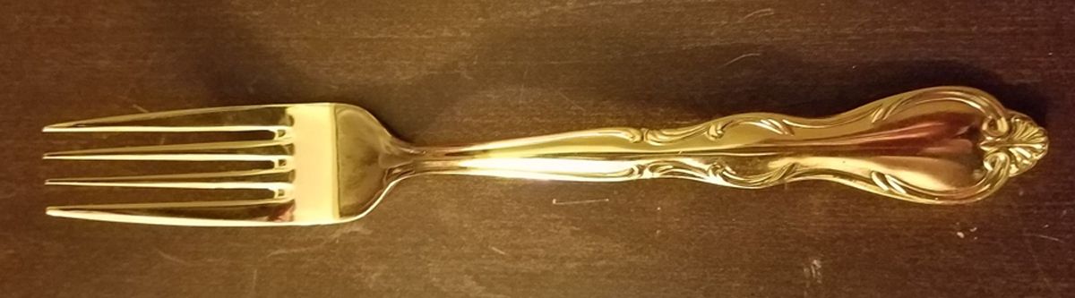 Romance (Gold Electroplate) Fork by Towle Silver-1
