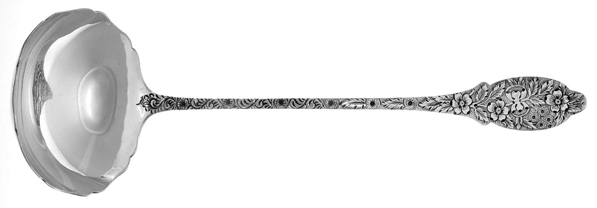 TK11 (Sterling) Solid Soup Ladle by Theo A Kohn & Son-1