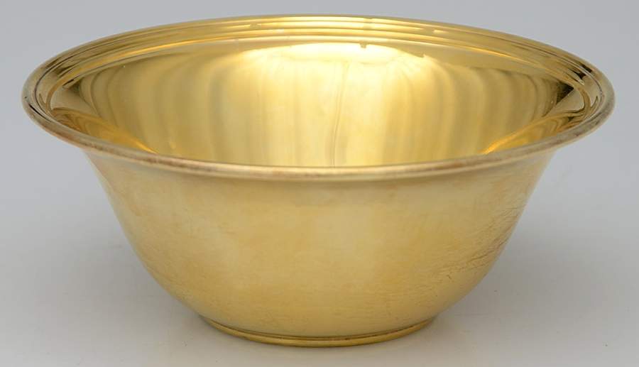 20679 (Sterling, Gold Vermeil) 5" Individual Round Berry Bowl by Tiffany & CO SILVER-1