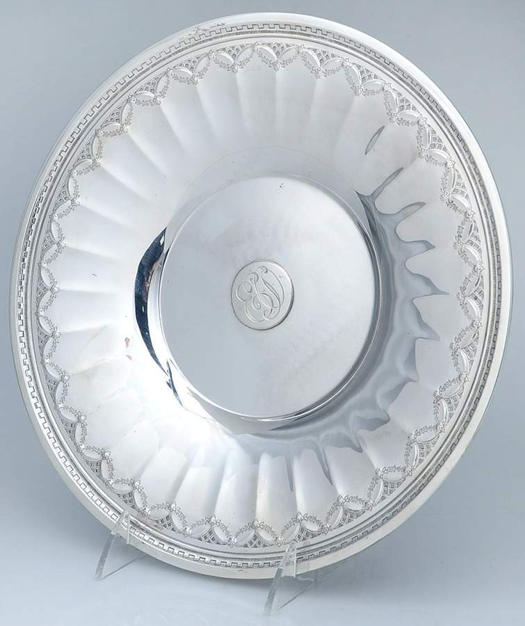 Normandy (Sterling, Hollowware) 11" Sandwich Plate by Towle Silver-1