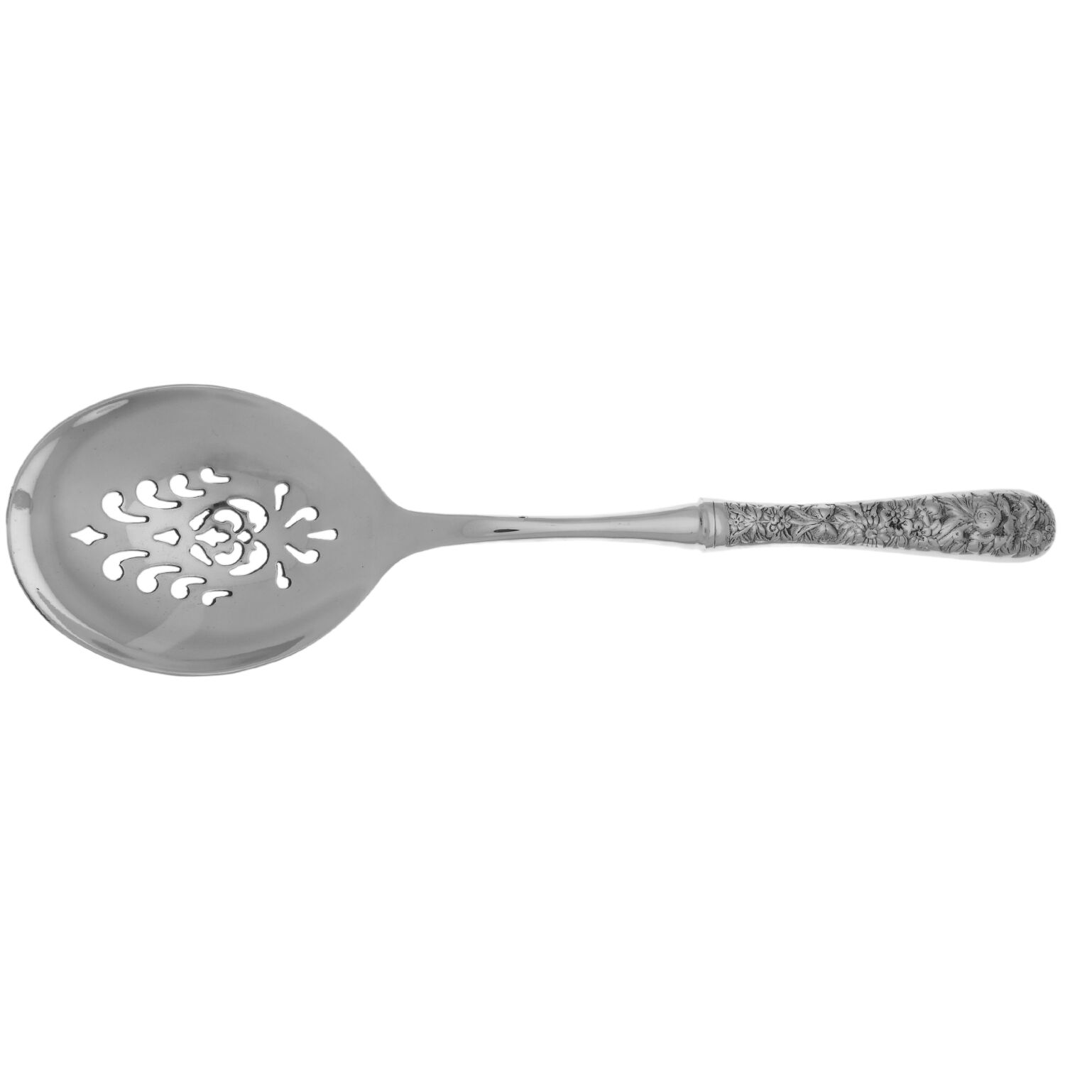 Contessina (Stainless) Casserole Spoon with Pierced Stainless Bowl HC by Towle Silver-1