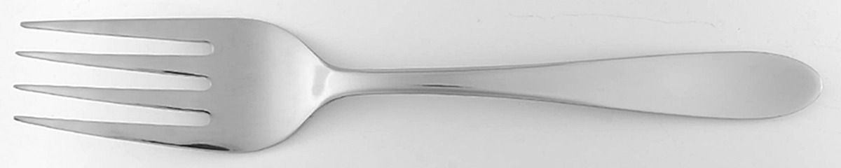 Leo (Stainless) Medium Solid Cold Meat Serving Fork by Towle Silver-1