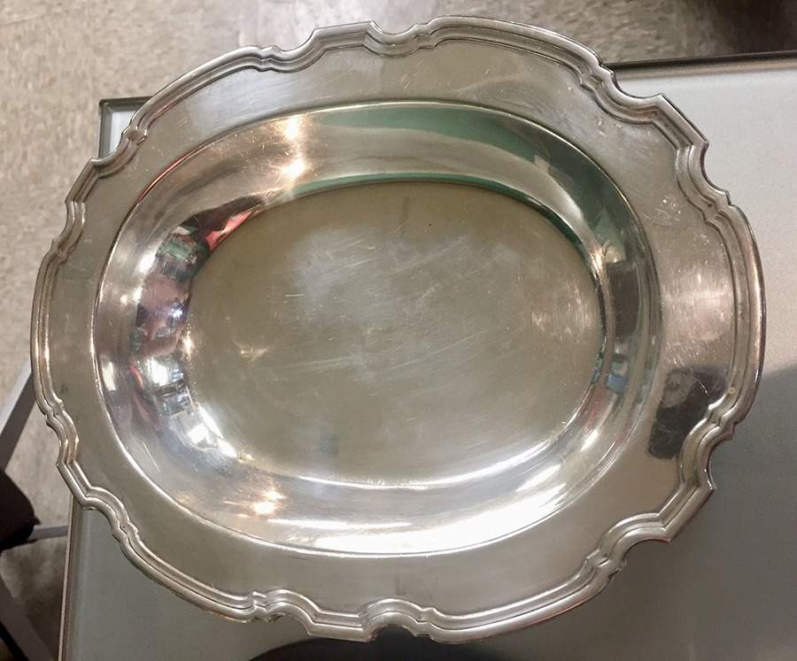 Hampton (Sterling, 1934, Hollowware) 11" Oval Double Vegetable (Bottom) by Tiffany & CO SILVER-1